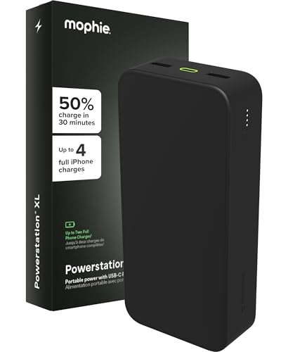 mophie mophie Powerstation XL Power Bank 2023-20,000 mAh Large Interna — Build quality and design details up close