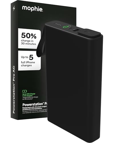 mophie mophie powerstation pro AC (2023)-27,000 mAh External Battery c — Key specifications at a glance