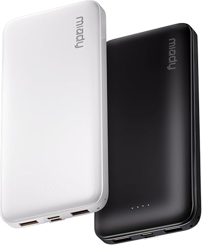 Miady 2-Pack Portable Charger, Slim 10000mAh Power Bank Travel Battery — Our recommended pick for most buyers