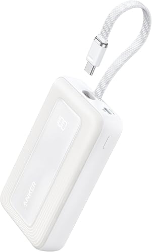 Anker Portable Charger, 10,000mAh 30W Power Bank, USB-C in and Out Fast Charging Battery Pack, Trave