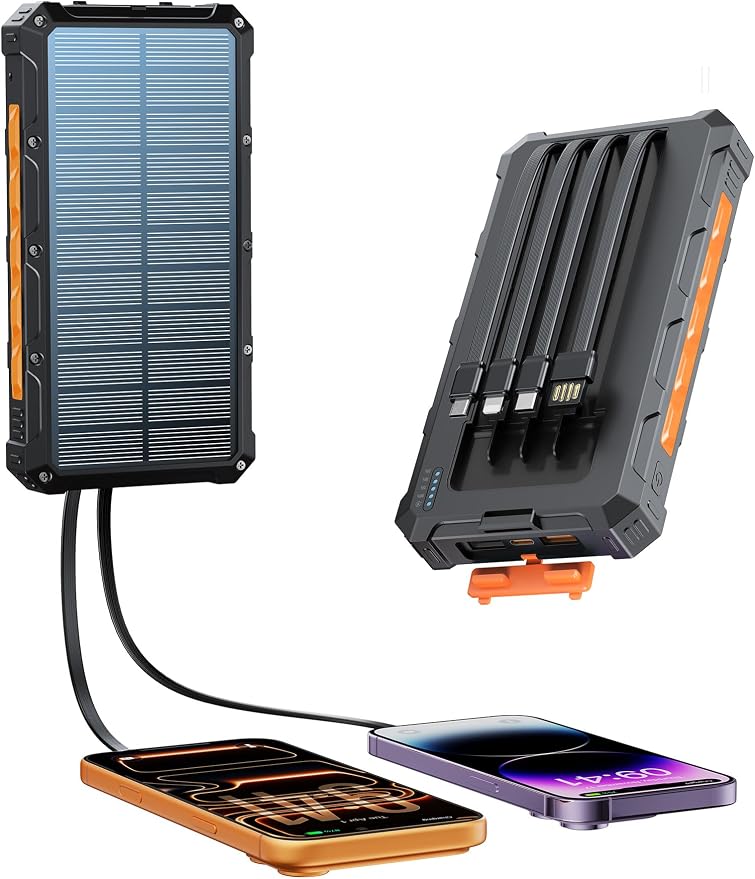Solar-Charger-Power-Bank - 20000mah Solar Powered Battery Charger Cell — Build quality and design details up close