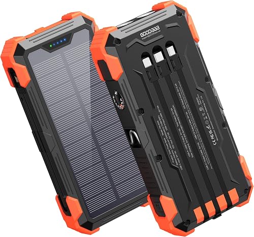 GOODaaa Solar Power Bank 24000mAh, Portable Charger with 4 Built-in Ca — Final verdict and top picks lineup